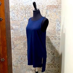 WF Long Dark Blue High-low Tank